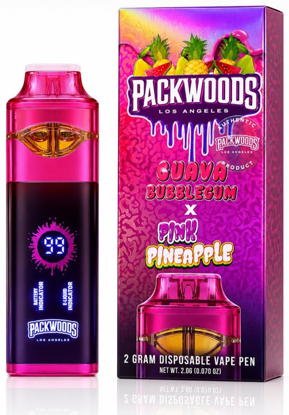 Packwoods – Guava Bubblegum x Pink Pineapple Packwoods