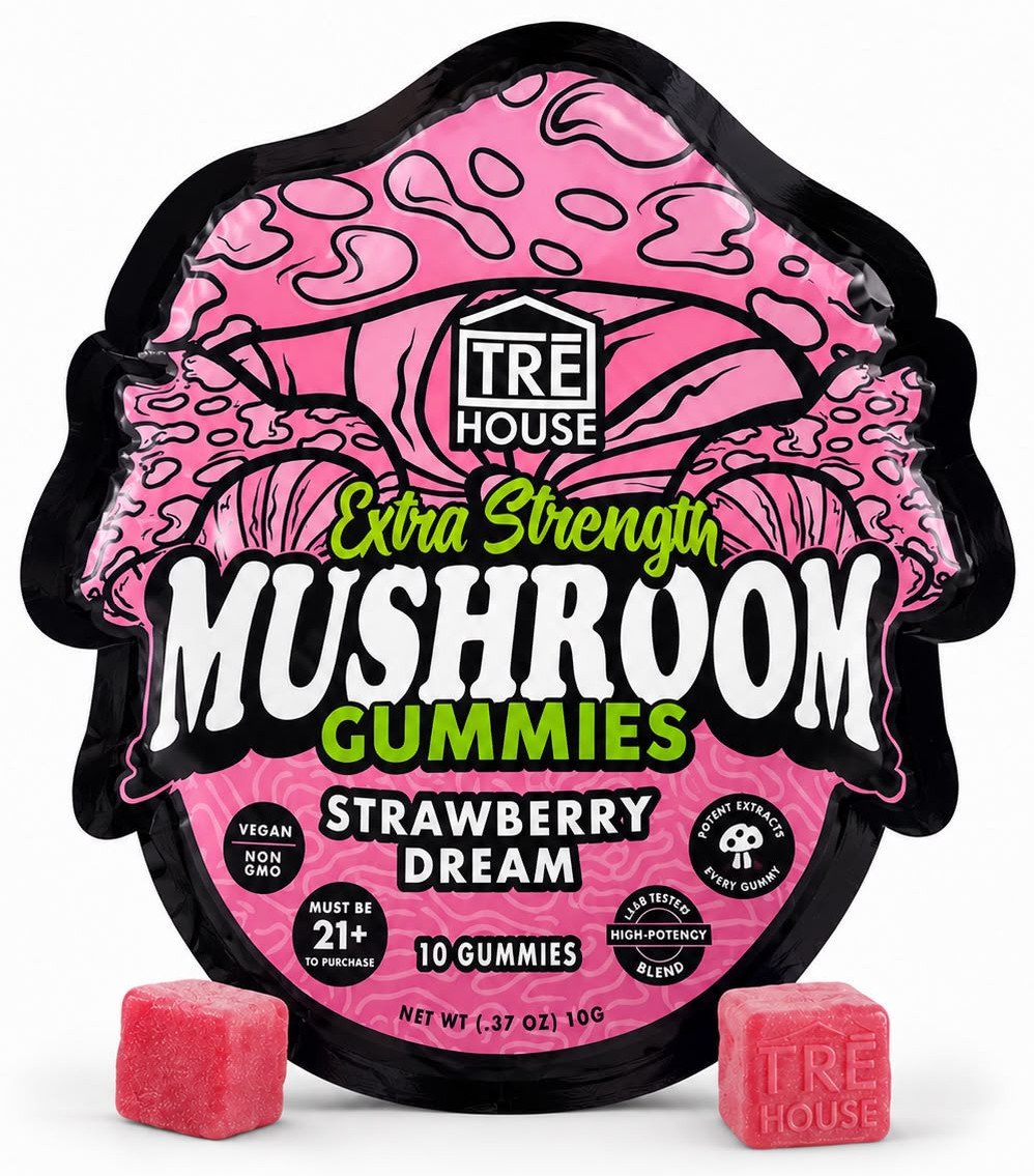 Gomitas TRE House Mushroom – Strawberry Dream TRE House